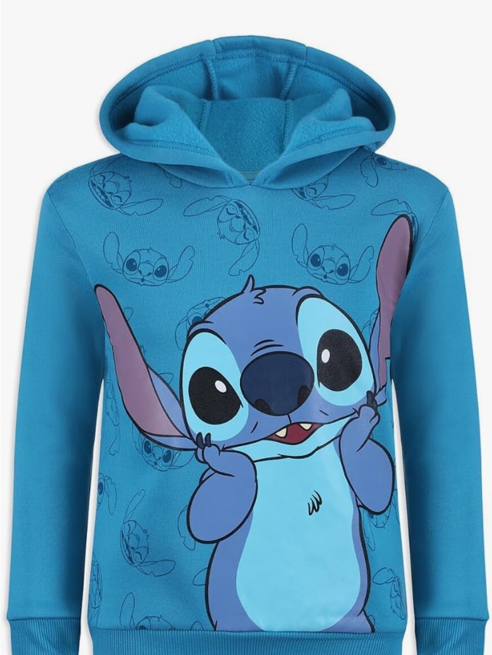 Disney Blue Stitch Pullover Hoodie for Kids